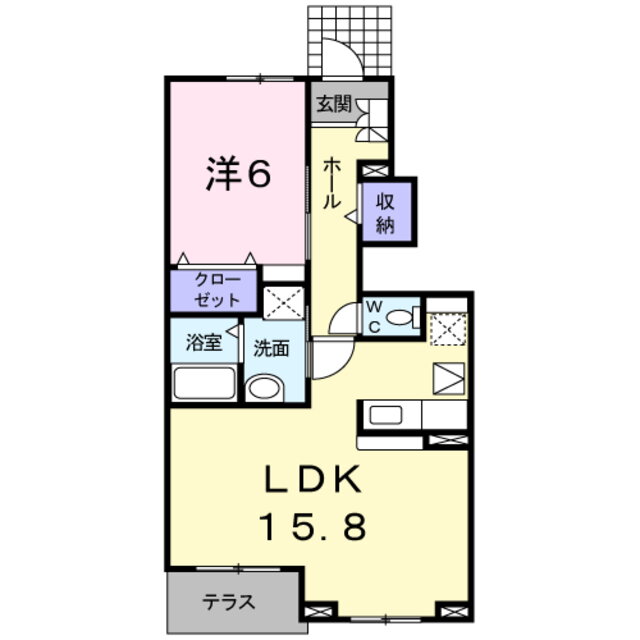 アベンシスパーク　Ｄ 1階 1LDK 賃貸物件詳細