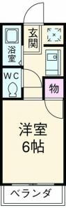 栃木県宇都宮市上戸祭町 宇都宮駅 1K アパート 賃貸物件詳細