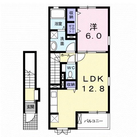徳島県徳島市応神町吉成字轟 徳島駅 1LDK アパート 賃貸物件詳細
