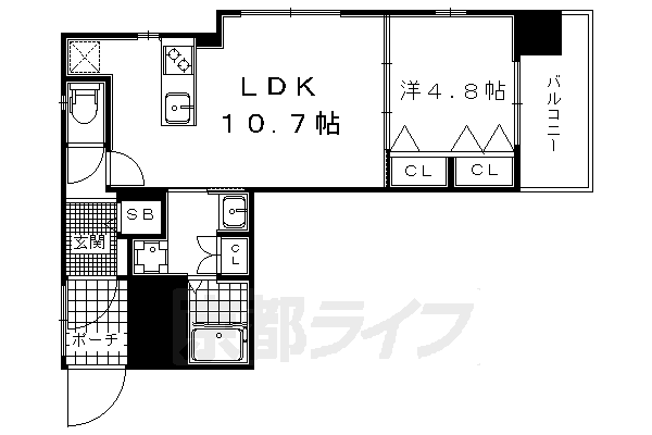 京都府京都市上京区百万遍町 二条駅 1LDK マンション 賃貸物件詳細