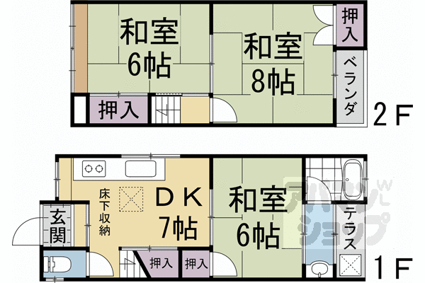 京都府京都市伏見区久我本町 竹田駅 3LDK 一戸建て 賃貸物件詳細