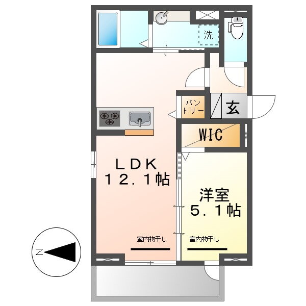 岡山県倉敷市美和１ 倉敷駅 1LDK アパート 賃貸物件詳細