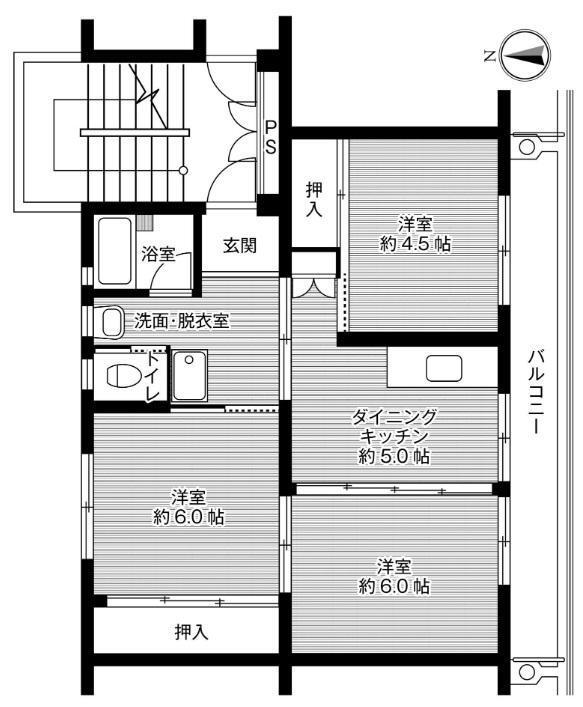 香川県さぬき市鴨庄 琴電志度駅 3DK マンション 賃貸物件詳細