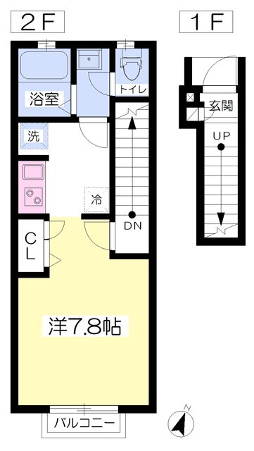 埼玉県さいたま市中央区下落合２ 与野駅 ワンルーム アパート 賃貸物件詳細