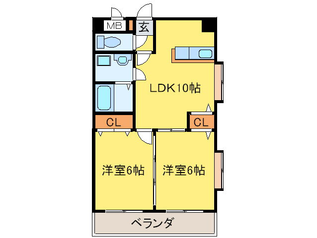 福岡県福岡市中央区清川２ 渡辺通駅 2LDK マンション 賃貸物件詳細