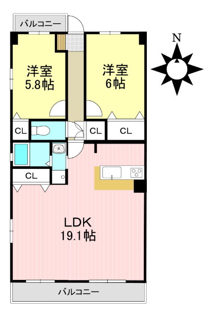 愛知県知多郡武豊町字北中根５ 上ゲ駅 2LDK マンション 賃貸物件詳細