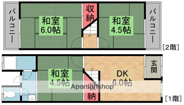 大阪府枚方市招提平野町 牧野駅 3K 一戸建て 賃貸物件詳細