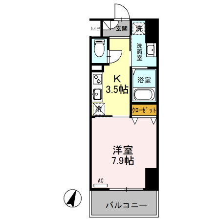 埼玉県越谷市越ヶ谷１ 越谷駅 1K マンション 賃貸物件詳細