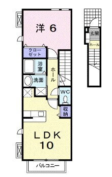 東京都小平市学園西町３ 一橋学園駅 1LDK アパート 賃貸物件詳細