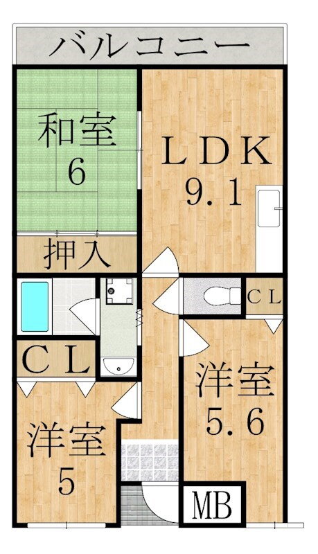 奈良県生駒市辻町 東生駒駅 3LDK マンション 賃貸物件詳細