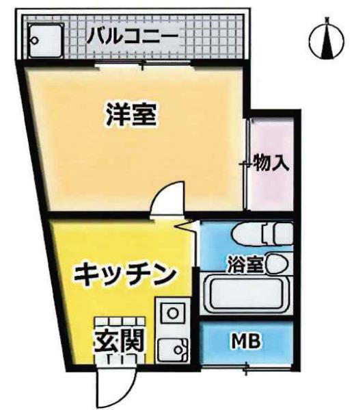 兵庫県神戸市兵庫区福原町 湊川公園駅 1K マンション 賃貸物件詳細