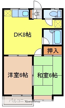 山口県宇部市厚南北２ 宇部駅 2DK アパート 賃貸物件詳細