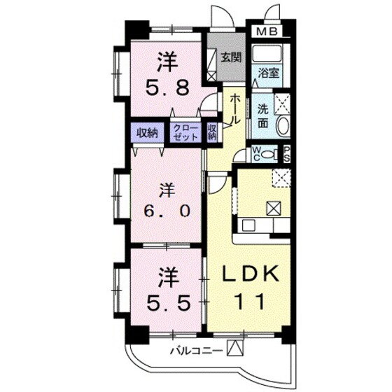 広島県広島市安芸区矢野西６ 矢野駅 3LDK マンション 賃貸物件詳細