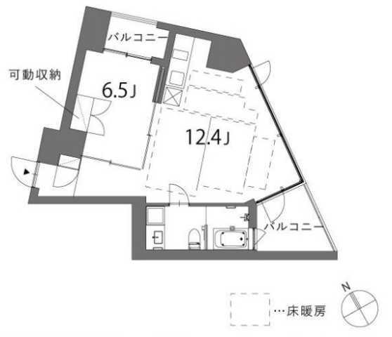 東京都渋谷区東２ 恵比寿駅 1LDK マンション 賃貸物件詳細