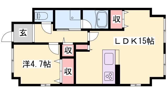 シャトー日東Ｃ 2階 1LDK 賃貸物件詳細
