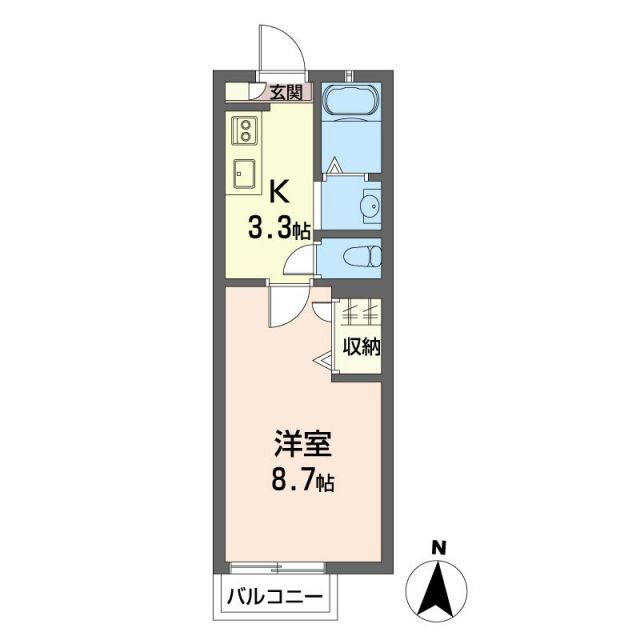 埼玉県さいたま市中央区下落合３ 与野駅 1K アパート 賃貸物件詳細