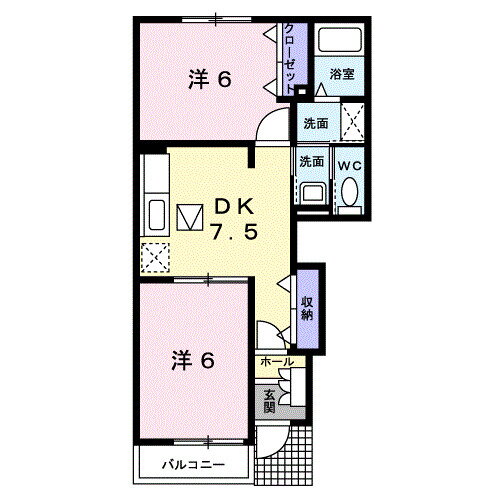 和歌山県和歌山市本渡 黒江駅 2DK アパート 賃貸物件詳細