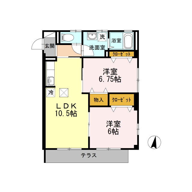山梨県笛吹市春日居町小松 春日居町駅 2LDK アパート 賃貸物件詳細