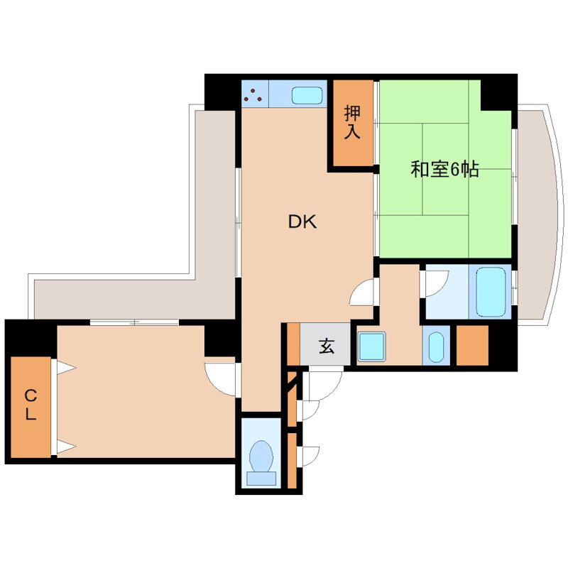 兵庫県尼崎市常光寺１ 尼崎駅 2DK マンション 賃貸物件詳細