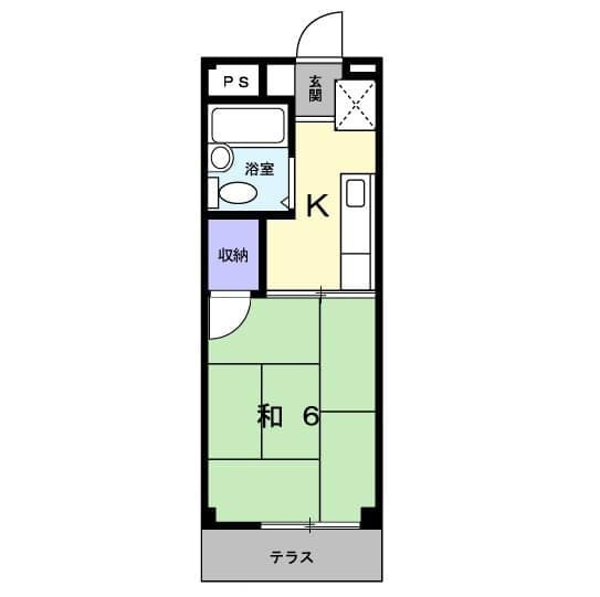 キャッスルミノオ 1階 1K 賃貸物件詳細