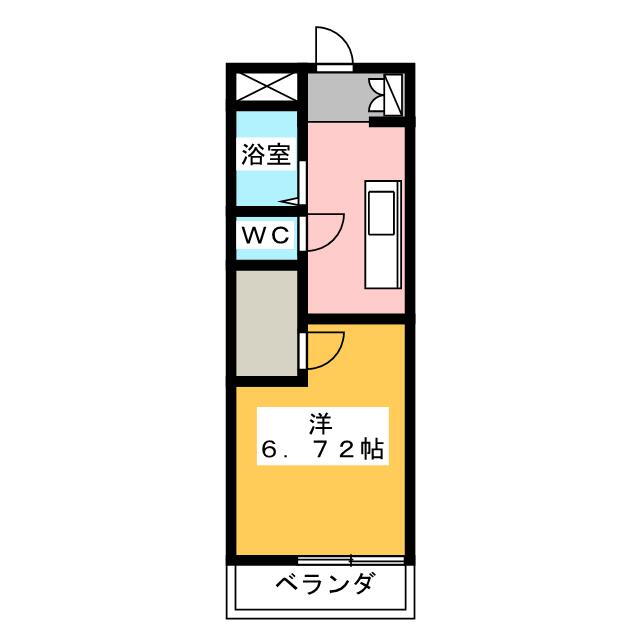 エクセレント豆田 4階 1K 賃貸物件詳細