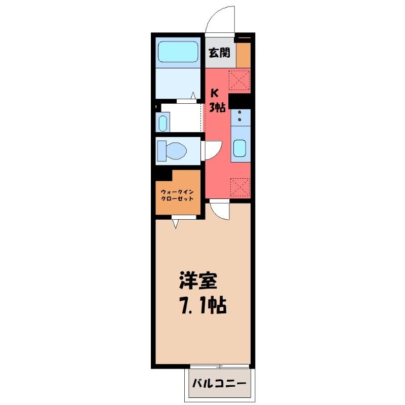 茨城県古河市大堤 古河駅 1K アパート 賃貸物件詳細