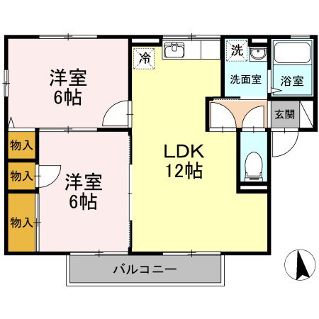 神奈川県平塚市四之宮４ 平塚駅 2LDK アパート 賃貸物件詳細