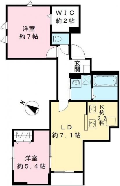 Ｌｅ　ｃｅｒｉｓｉｅｒ　（ル　スリジェ） 2階 2LDK 賃貸物件詳細