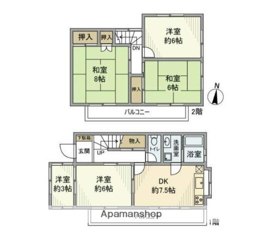 神奈川県横須賀市西浦賀３ 京急久里浜駅 5DK 一戸建て 賃貸物件詳細