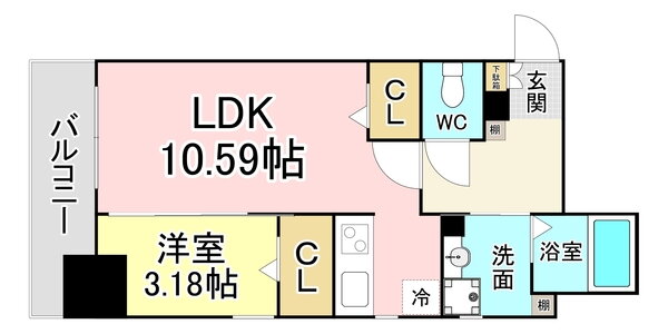 福岡県北九州市小倉北区魚町４ 旦過駅 1LDK マンション 賃貸物件詳細