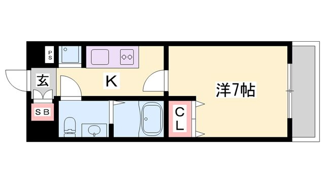 兵庫県姫路市十二所前町 山陽姫路駅 1K マンション 賃貸物件詳細