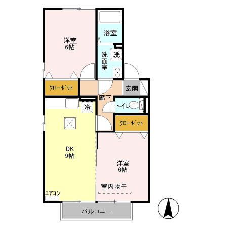 群馬県高崎市下之城町 倉賀野駅 2DK アパート 賃貸物件詳細