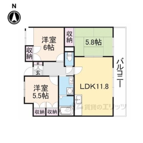 大阪府寝屋川市高宮新町 寝屋川市駅 3LDK マンション 賃貸物件詳細