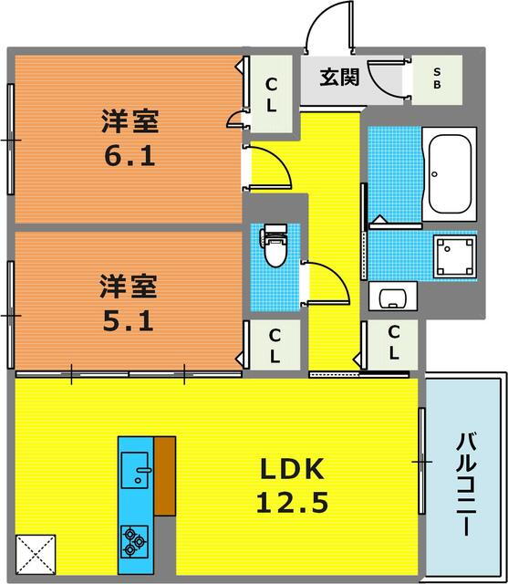 兵庫県神戸市東灘区魚崎北町２ 魚崎駅 2LDK アパート 賃貸物件詳細