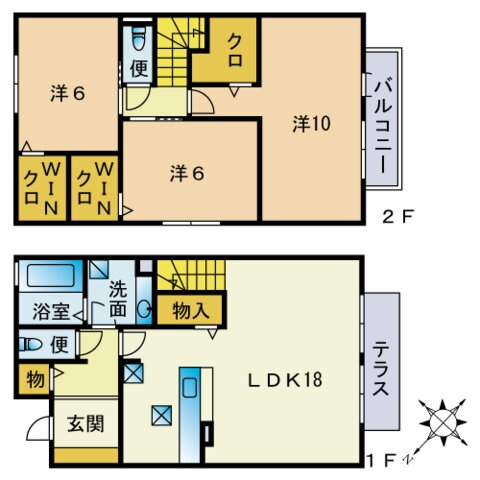 福岡県福岡市南区曰佐４ 井尻駅 3LDK アパート 賃貸物件詳細