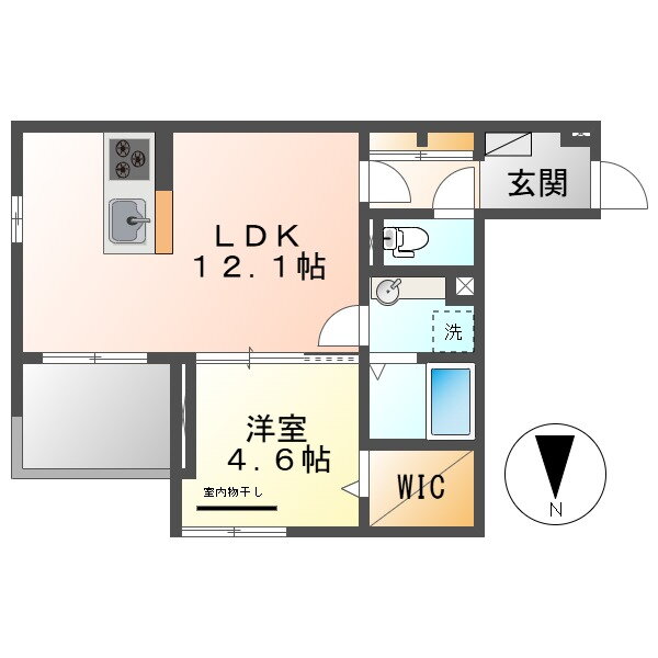 岡山県倉敷市美和１ 倉敷駅 1LDK アパート 賃貸物件詳細