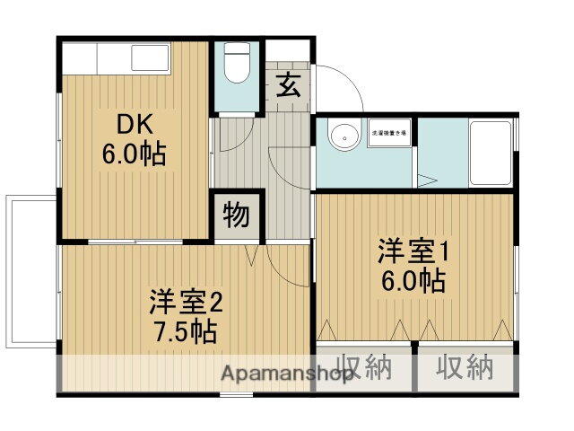 長野県茅野市宮川 茅野駅 2DK アパート 賃貸物件詳細