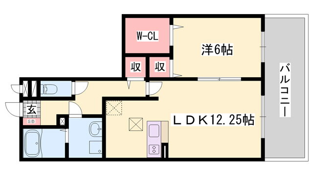 兵庫県姫路市飾磨区玉地１ 飾磨駅 1LDK アパート 賃貸物件詳細