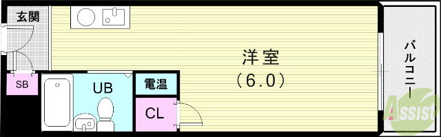 兵庫県神戸市東灘区魚崎中町２ 魚崎駅 ワンルーム マンション 賃貸物件詳細