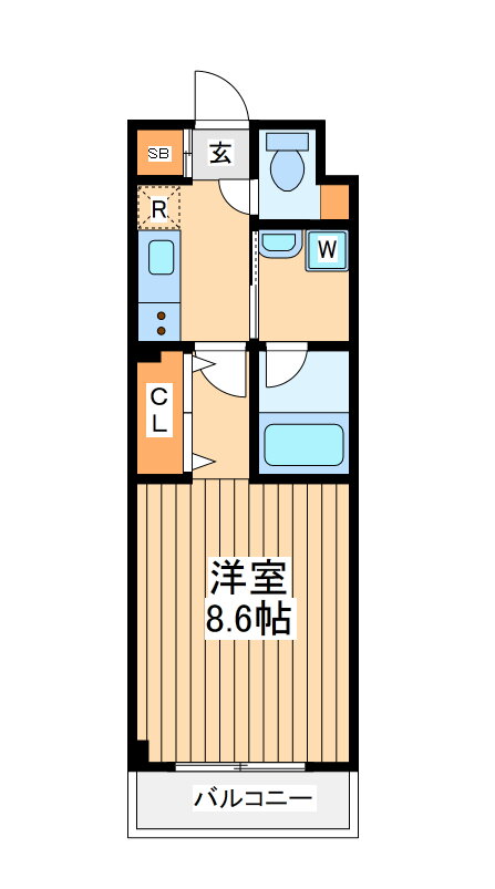 神奈川県川崎市川崎区下並木 八丁畷駅 1K マンション 賃貸物件詳細