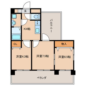 福岡県福岡市博多区住吉３ 渡辺通駅 3K マンション 賃貸物件詳細