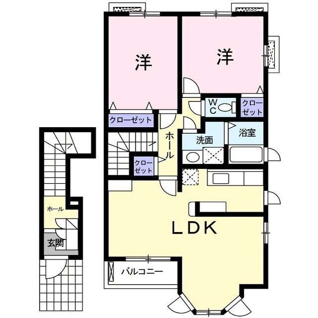 静岡県静岡市駿河区中村町 静岡駅 2LDK アパート 賃貸物件詳細