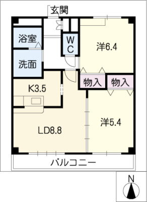 愛知県名古屋市緑区東神の倉１ 徳重駅 2LDK マンション 賃貸物件詳細