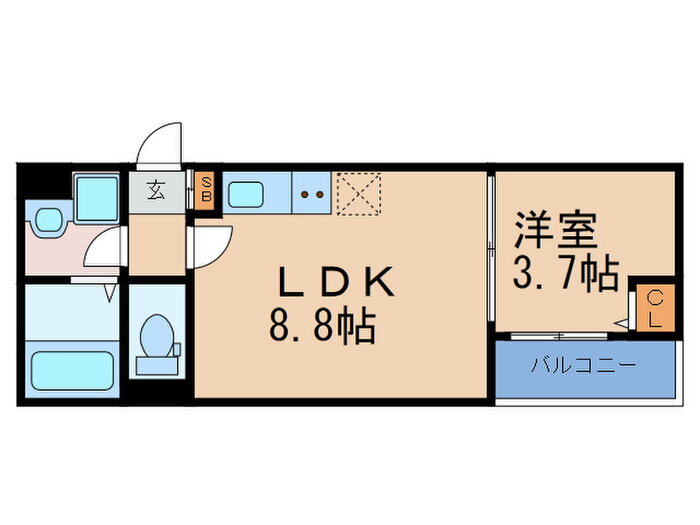 大阪府大阪市西淀川区福町２ 福駅 1LDK アパート 賃貸物件詳細