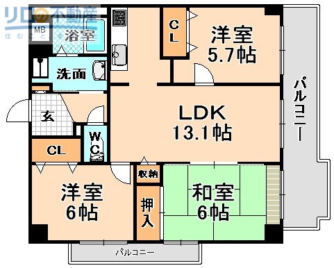 兵庫県伊丹市千僧３ 伊丹駅 3LDK マンション 賃貸物件詳細