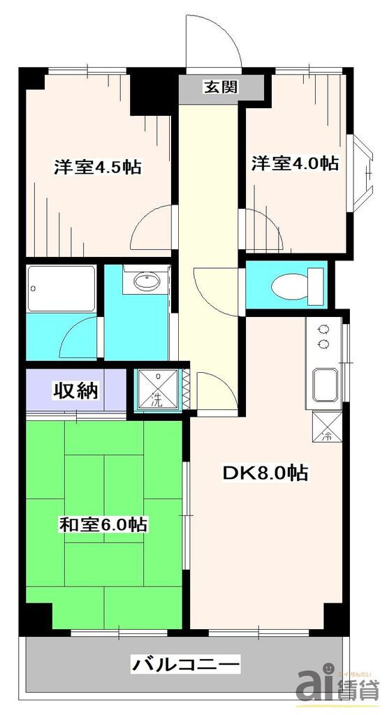 東京都三鷹市井口５ 武蔵境駅 3DK マンション 賃貸物件詳細