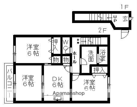 愛知県尾張旭市渋川町１ 印場駅 3DK アパート 賃貸物件詳細
