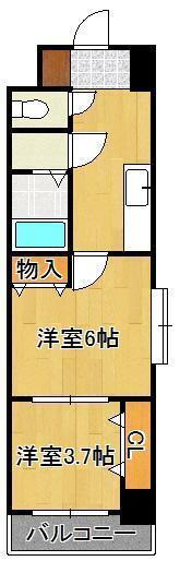 福岡県北九州市小倉北区堺町２ 平和通駅 2K マンション 賃貸物件詳細