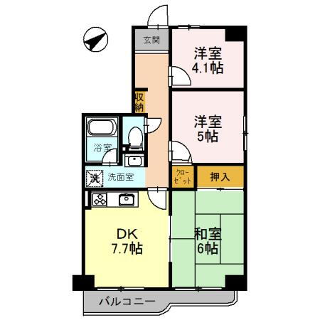 大阪府和泉市伯太町１ 信太山駅 3DK マンション 賃貸物件詳細