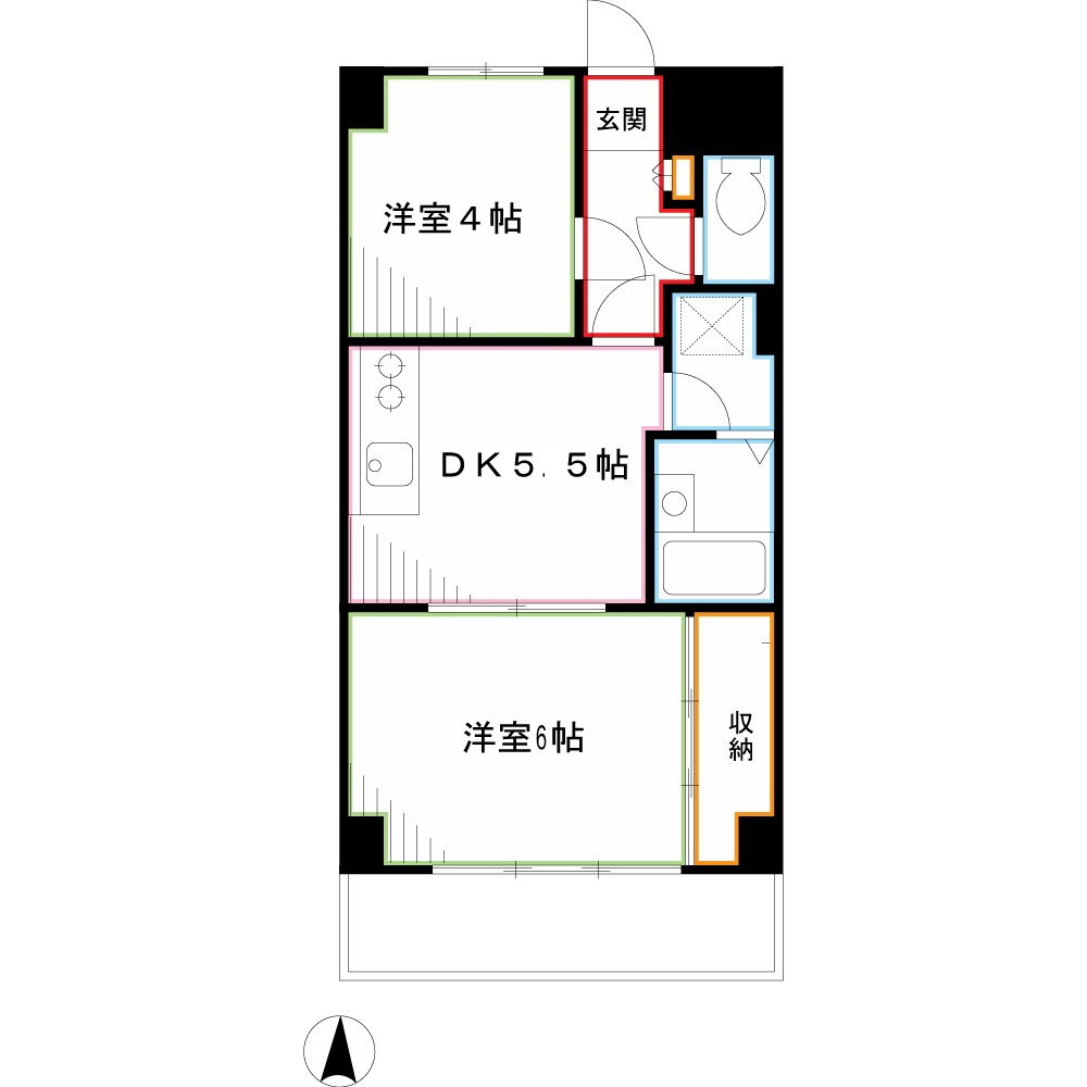 ユーレジデンス三鷹 2階 2DK 賃貸物件詳細